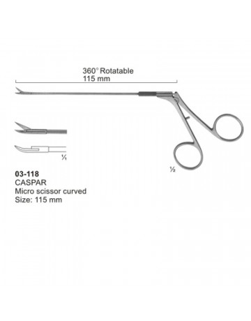 Micro Scissors (Spring Type )with Flat Handles